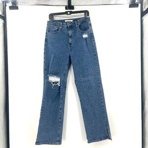 Dogma High Rise Straight Leg Distressed Jeans Women's 11